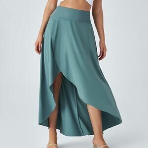 NEW Halara Breezeful High Waisted High Low Flowy Quick Dry Maxi Skirt - Size M